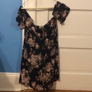 Off-The-Shoulder Floral Dress